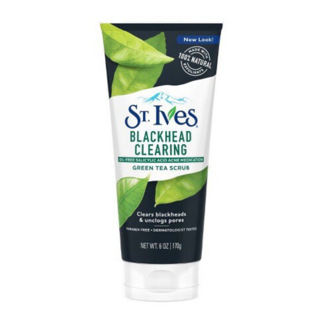 Sữa rửa mặt tẩy tế bào chết trà xanh ngừa mụn St.Ives Clarifying Green Tea Cleanser 170