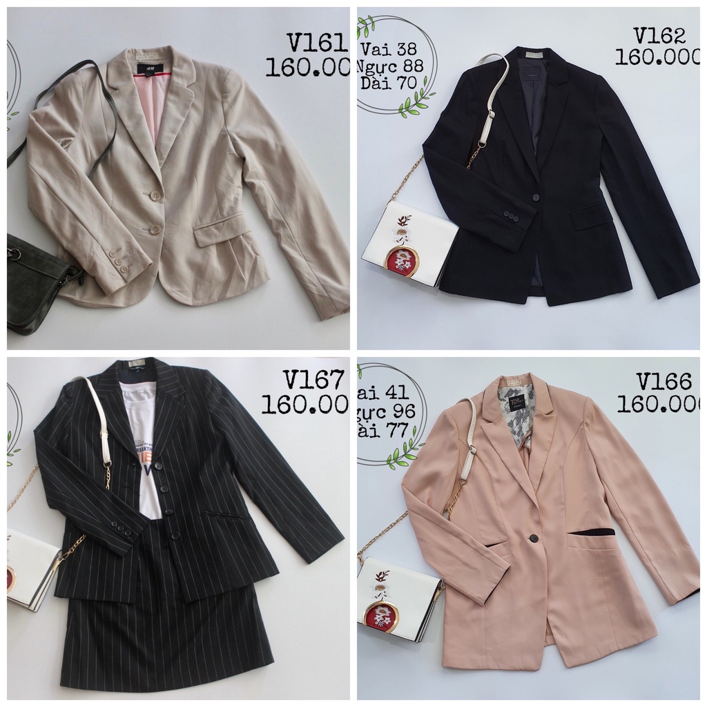 Vest - blazer nữ Hàn - Nhật [2hand] đồng giá 160k