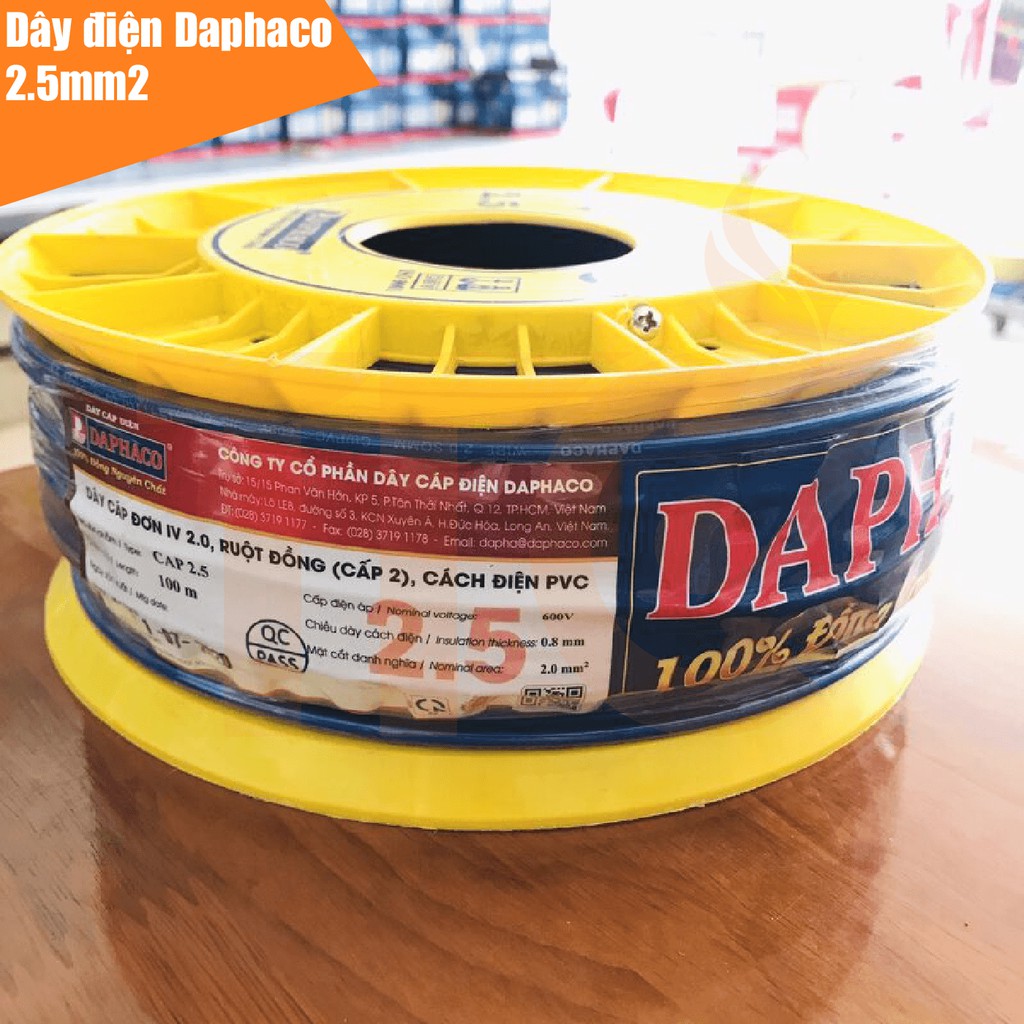 Dây điện Daphaco 2x1.5 tròn FA 2.15