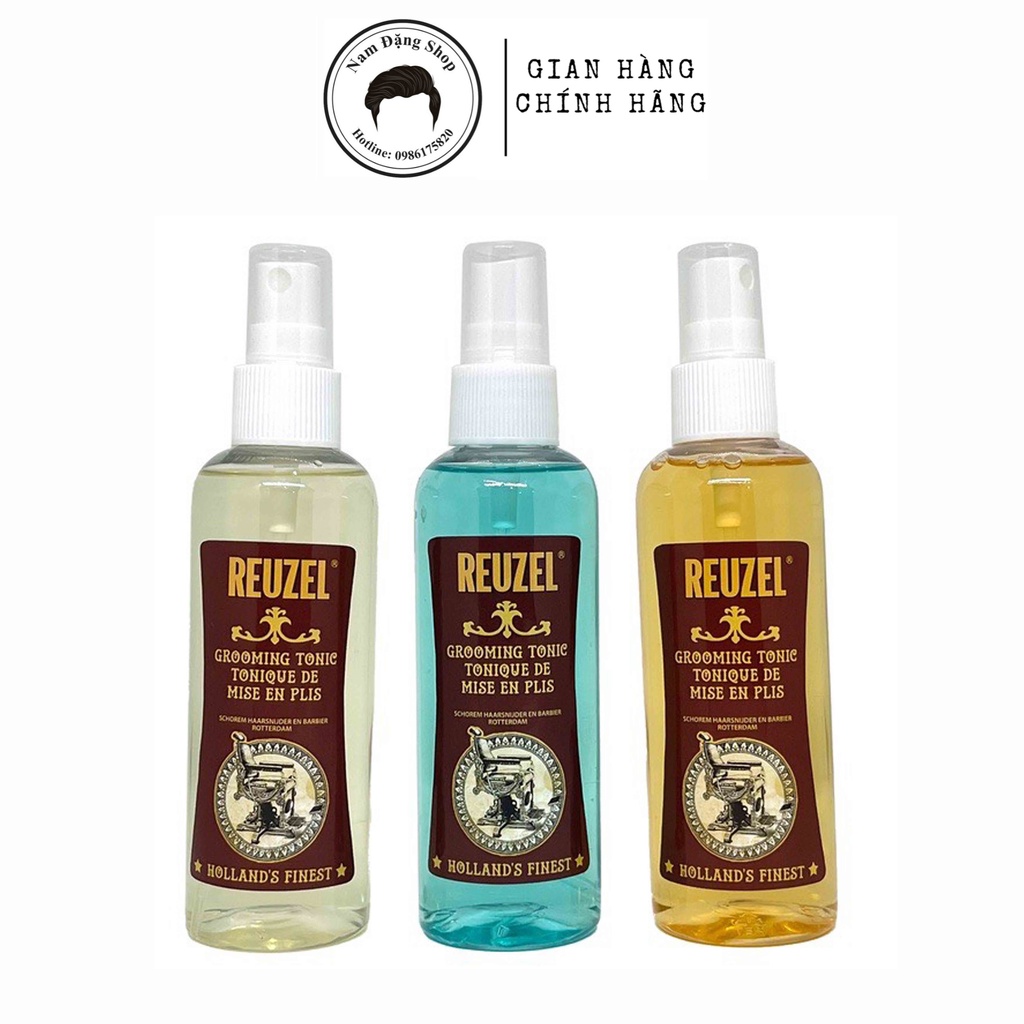Xịt dưỡng, tạo phồng tóc Pre Styling Reuzel Grooming, Surf, Hair Tonic Chính Hãng - nhập khẩu Hà Lan