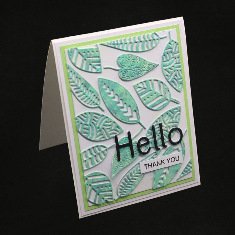 Khuôn Cắt Giấy Kim Loại Hình Lá Cây