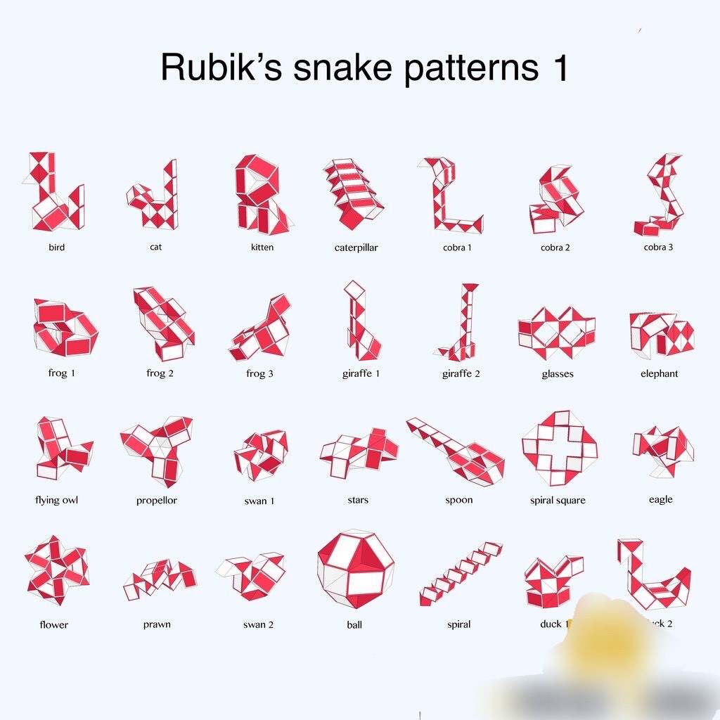 Rubik Snake 240 biến thể loại siêu khủng 240 đoạn - Rubik Rắn Smart Baby