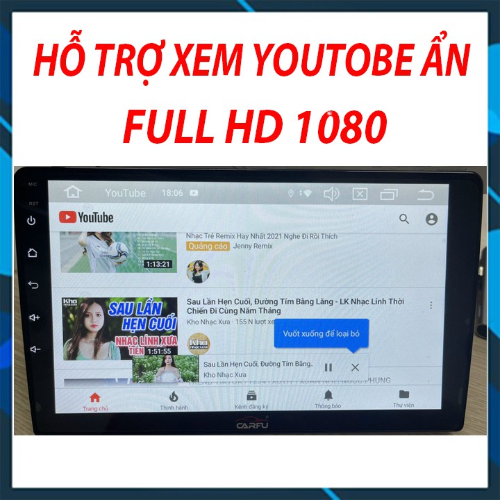 Màn Hình Android CARFU RAM 4gb 💖 gắn các dòng xe