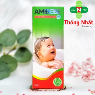 Nước tắm thảo dược cho trẻ sơ sinh và trẻ nhỏ Amibebe Pro chai 400ml