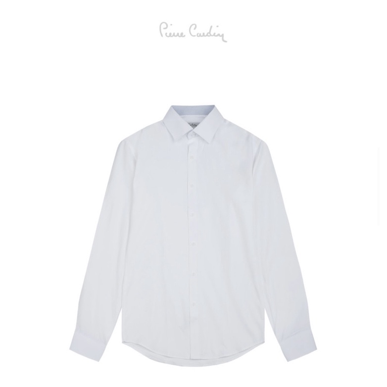 Áo sơ mi nam trắng dài tay pierre cardin vạt bầu nội địa Hàn chất cotton lụa siêu đẹp, cao cấp, Morano. ADB050