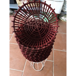 Chậu nhựa trồng lan, chậu lan nan phụ, lan nhựa giả gỗ