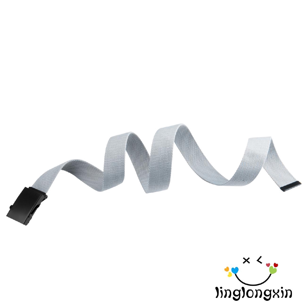 Thắt Lưng Canvas Màu Trơn Thời Trang Cho Nam Nữ