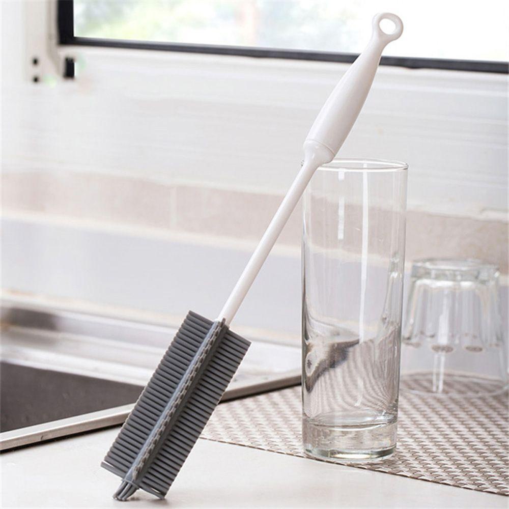 Cọ Rửa Ly Lọ Bằng Silicone Tay Cầm Dài Chất Lượng Cao