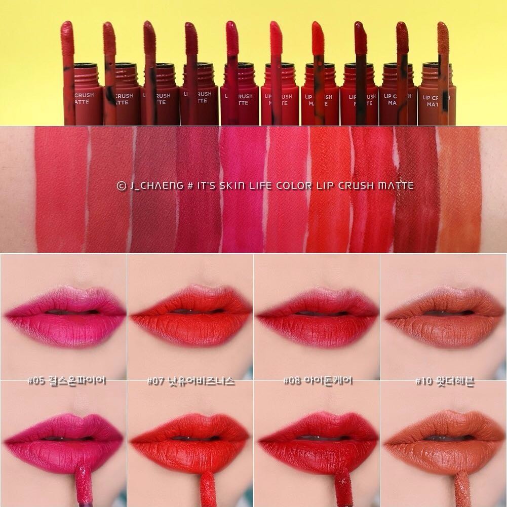 Son kem lì It's Skin Life Color Lip Crush Matte