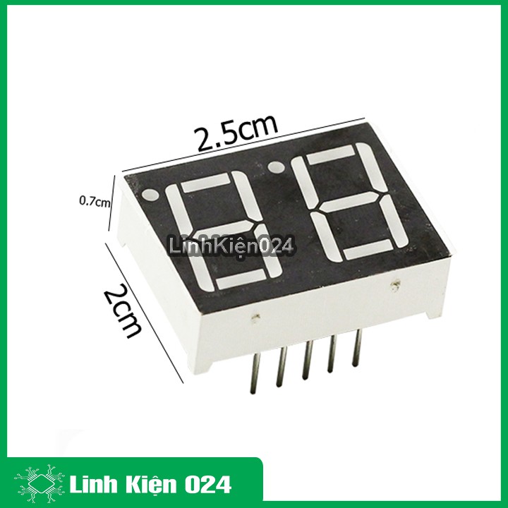 LED 7 Thanh 0.56inch Katot Chung - Sáng Đỏ