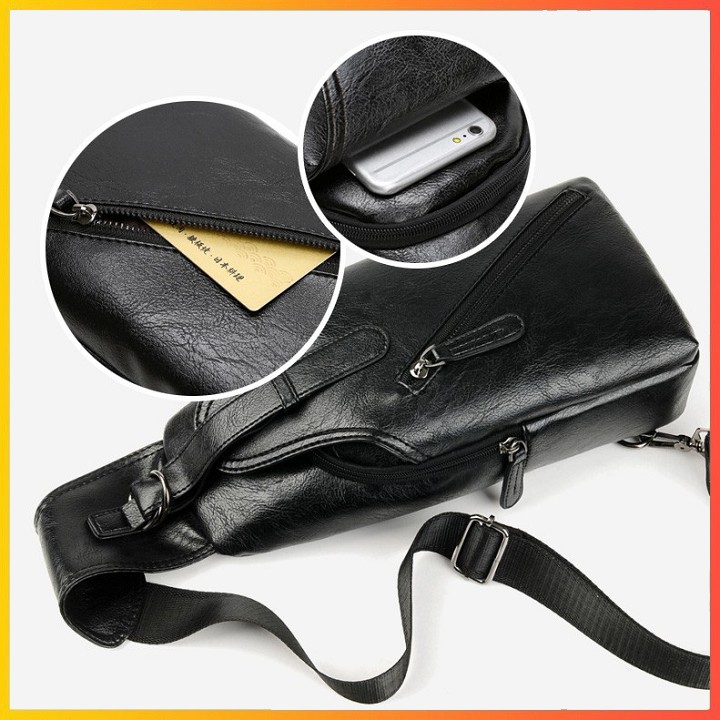 [COMBO] Túi Đeo Chéo Trước Ngực Nam Da Pu (TC15+V+D) | BigBuy360 - bigbuy360.vn