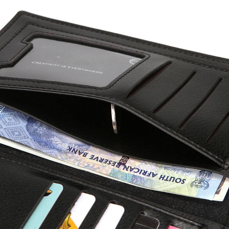 Ví Da PU Dài Phong Cách Vintage Cho Nam