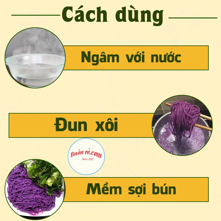 Bún gạo lứt huyết rồng (500g) – Đặc sản Cao Bằng – Nông sản sạch A Thái – Buôn Rẻ - 01211