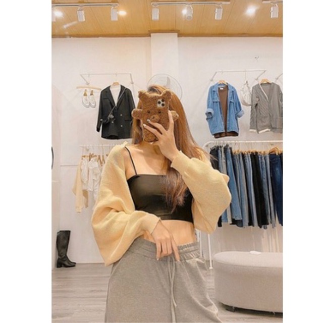 ÁO KHOÁC CADIGAN LEN LỬNG TAY DƠI HÀNG QCL1 MS11588