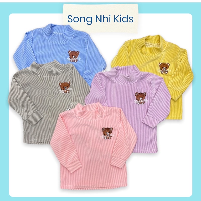 BỘ NHUNG CAO CỔ DÀI TAY CHO BÉ 6-16KG