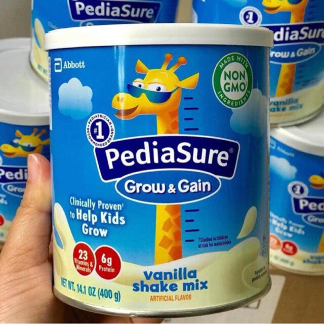 Sữa Pediasure Grow & Gain Vanilla 400g của Mỹ(Date mới)