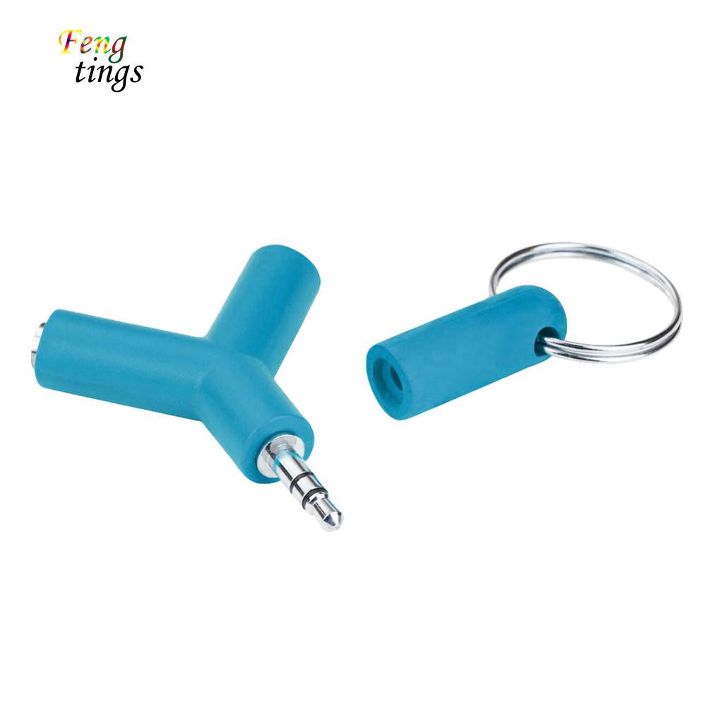 ✌ FT ✌ 3.5mm Y Splitter Male to Dual Female Jack Audio Headphone Mic Adapter Converter