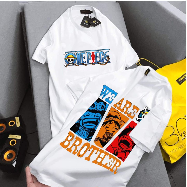 BST Luffy thun Cotton áo thun nam , áo phông nam - nữ Tay ngắn cổ tròn | BigBuy360 - bigbuy360.vn