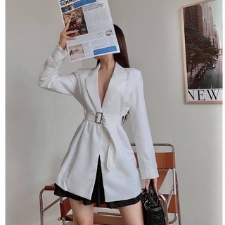 Đầm Vest mini kèm thắt lưng