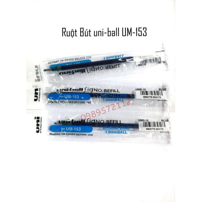 Ruột bút UM-153 (UMR-10)- Ngòi bút thay thế cho bút uni-Ball UM-153