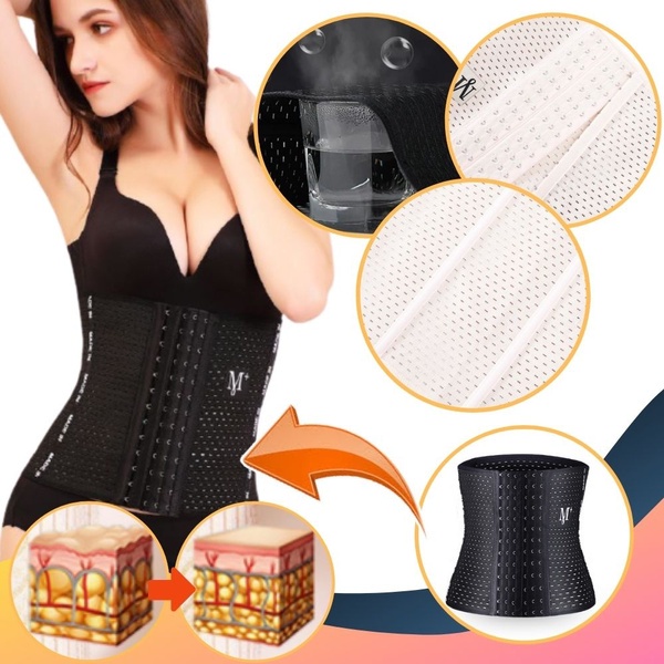 Quần Lót Lưng Cao Nịt Bụng Có 6 Lớp Khóa Cài Phía Sau Lưng Cao Kích Thước Lớn Cho Nữ