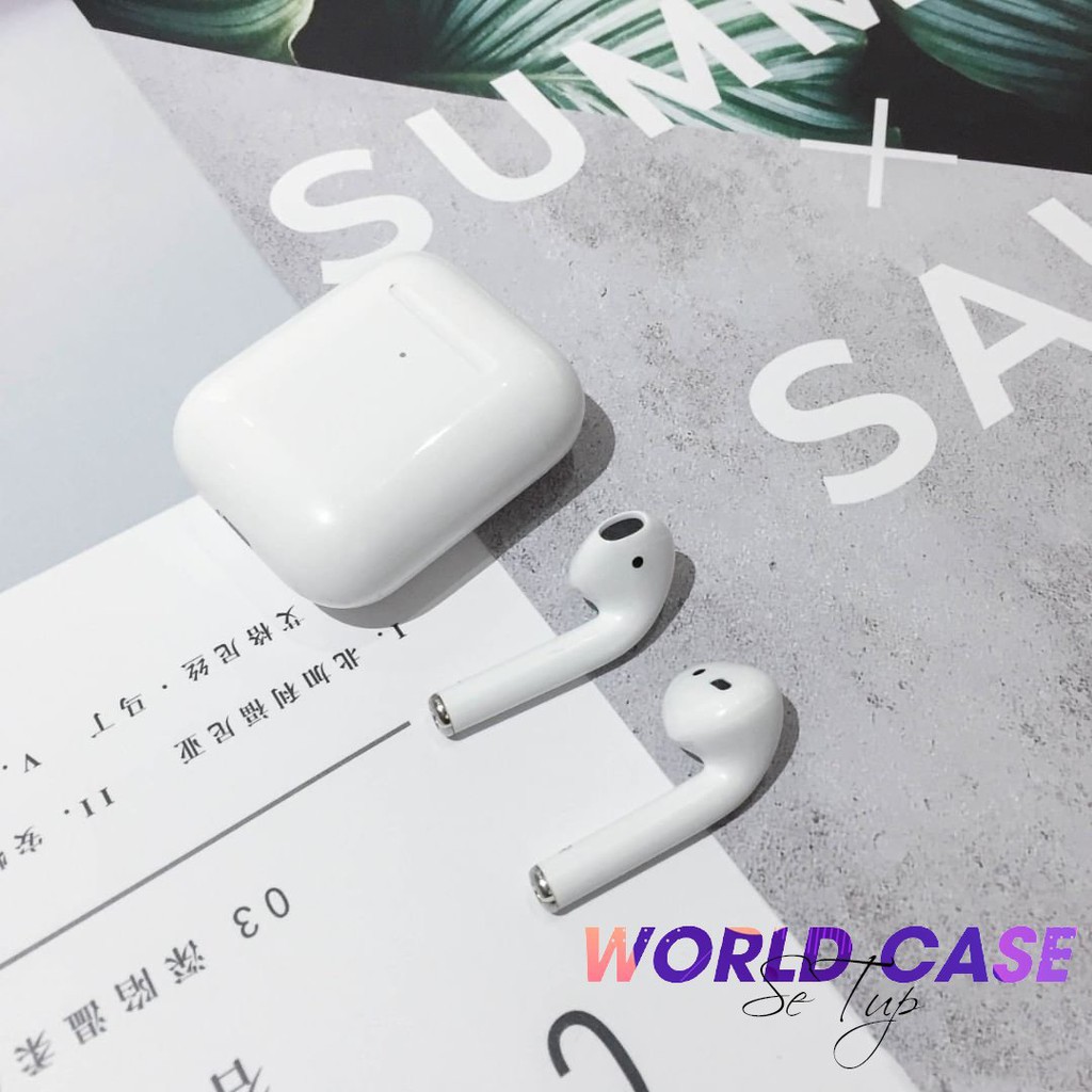 [AIRPODS 2] Tai Nghe iphone - android Không Dây Định Vị - Đổi Tên - Sạc Không Dây - Tháo Tai Dừng Nhạc Phiên Bản 2021