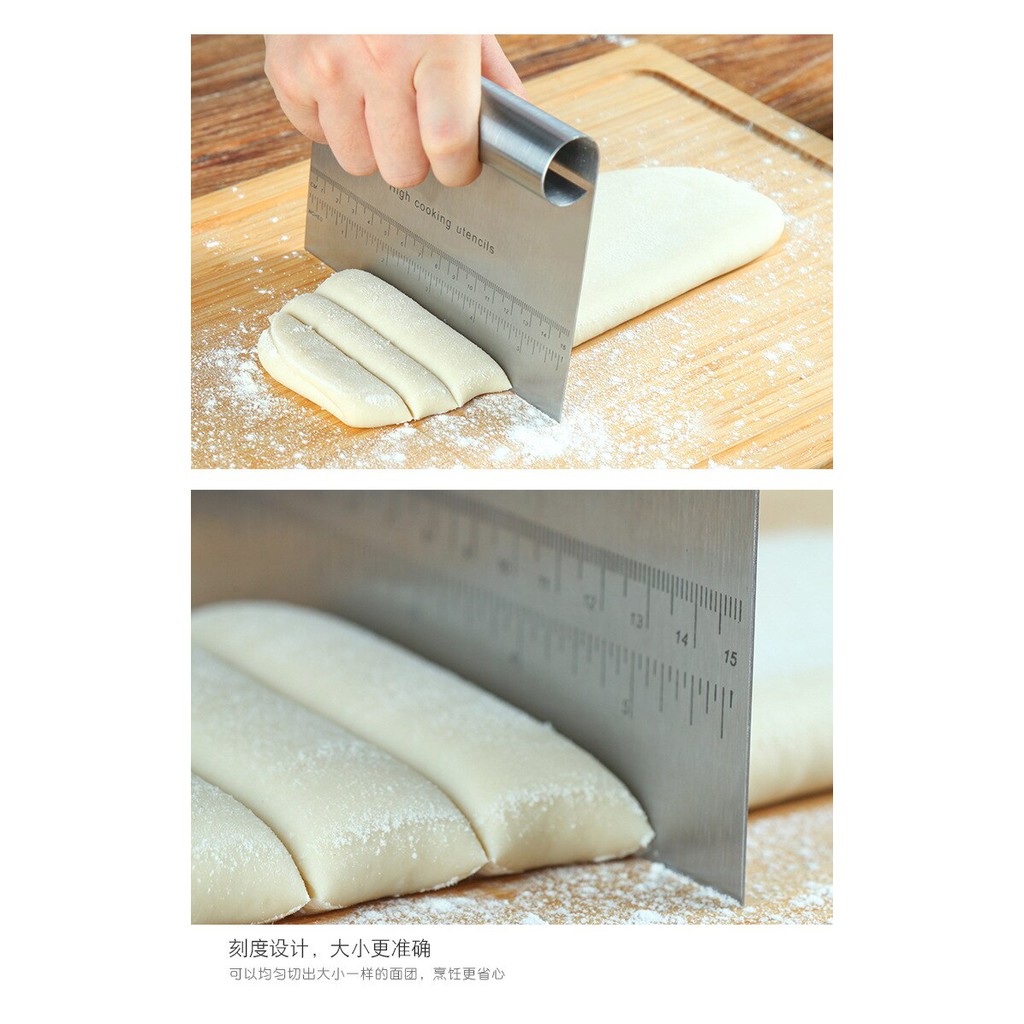 Dao Cắt Bột Có Vạch Chia Bằng Thép Không Gỉ