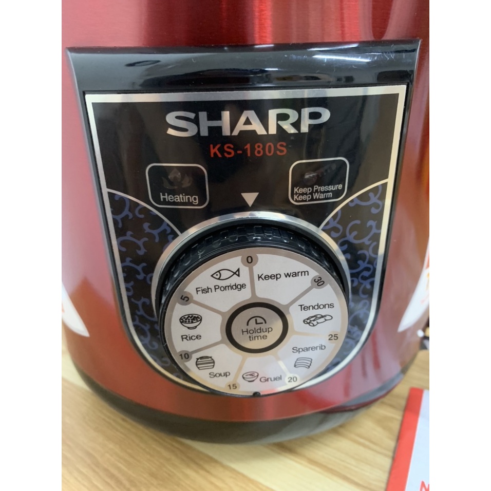 Nồi áp suất điện Sharp KS180S - 1000W chống dính, dễ sử dụng