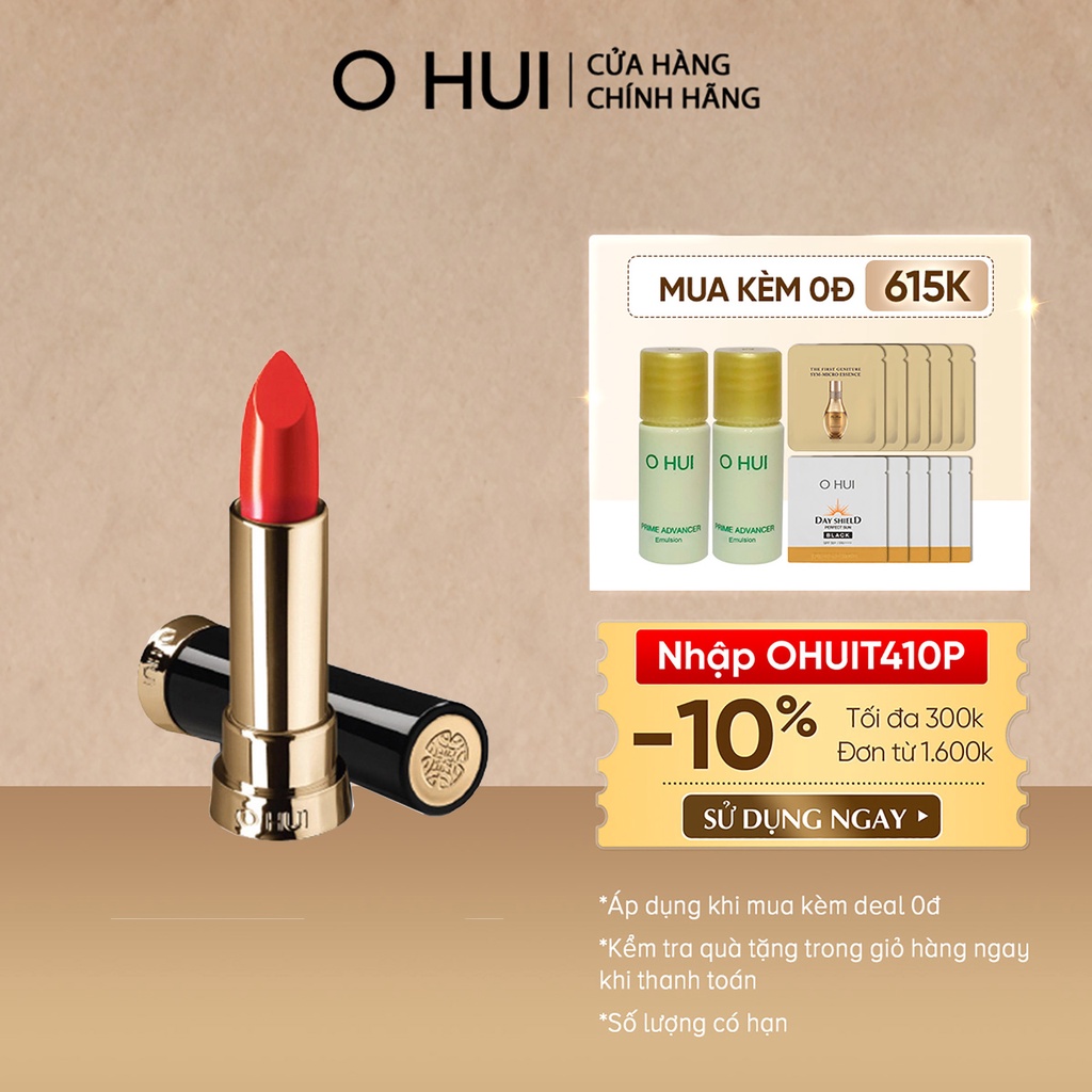 [Mã VISAPREMIUM giảm 150K]Son môi OHUI Rouge Real Lipstick 3.5g