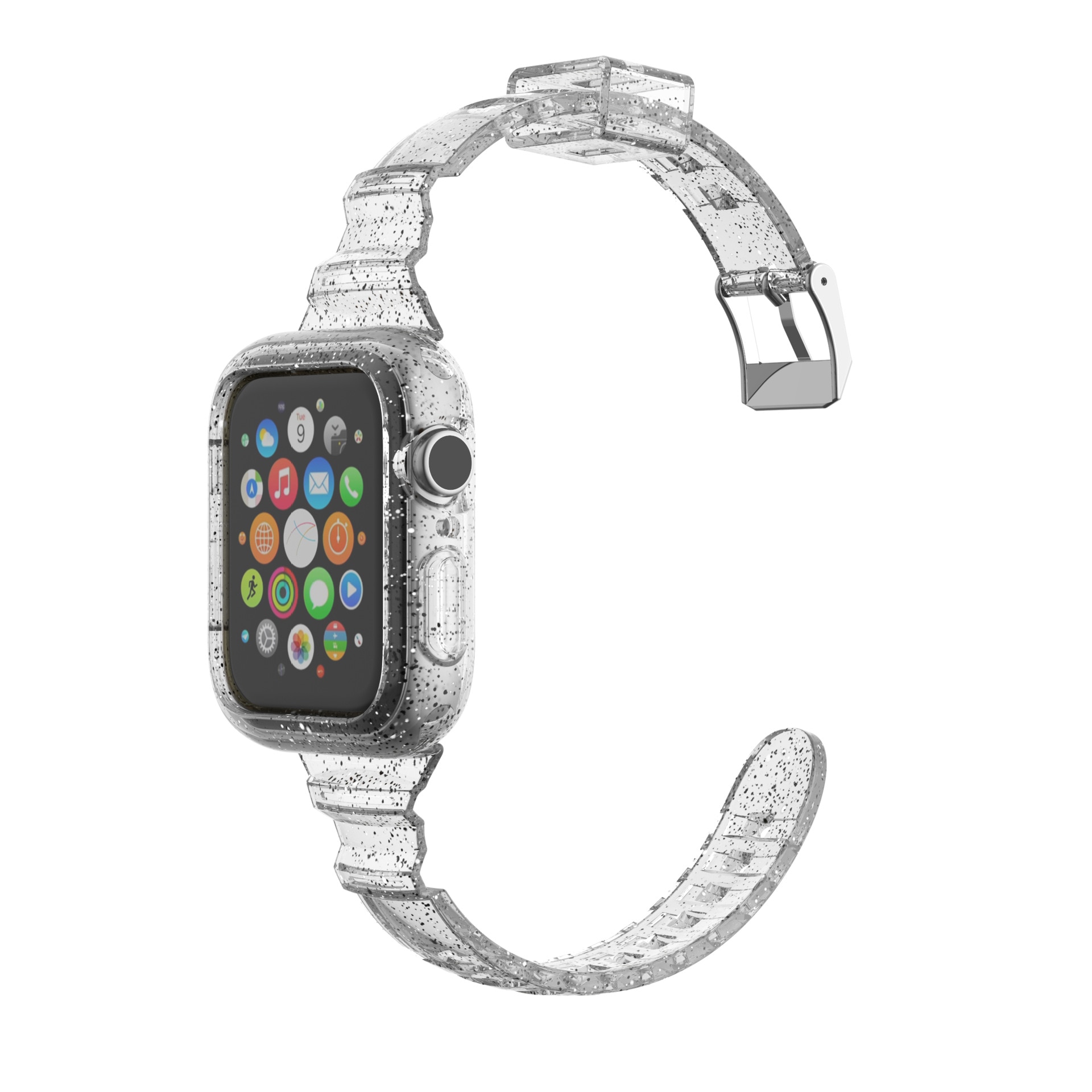 Dây Đeo Silicon Co Dãn Cho Đồng Hồ Apple 5 40mm 44mm Iwatch Series 4 / 5 / 6 / Se