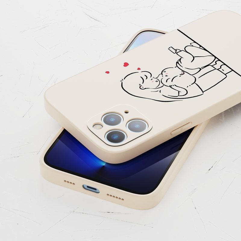 Ốp lưng iphone Ốp điện thoại Suntaiho silicon mềm in hình thích hợp cho iPhone 13 12 11 Mini Pro X XR XS Max 7/8 Plus
