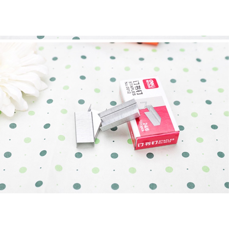 Ghim bấm Deli 0012 - ghim bấm 24/6 mạnh mẽ phù hợp cho văn phòng, trường học