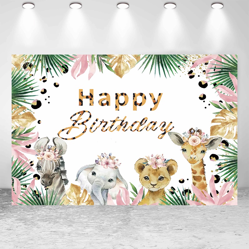 Phông Nền Chụp Ảnh Phong Cách Rừng Cây Nhiệt Đới Độc Đáo Cho Bé Sơ Sinh