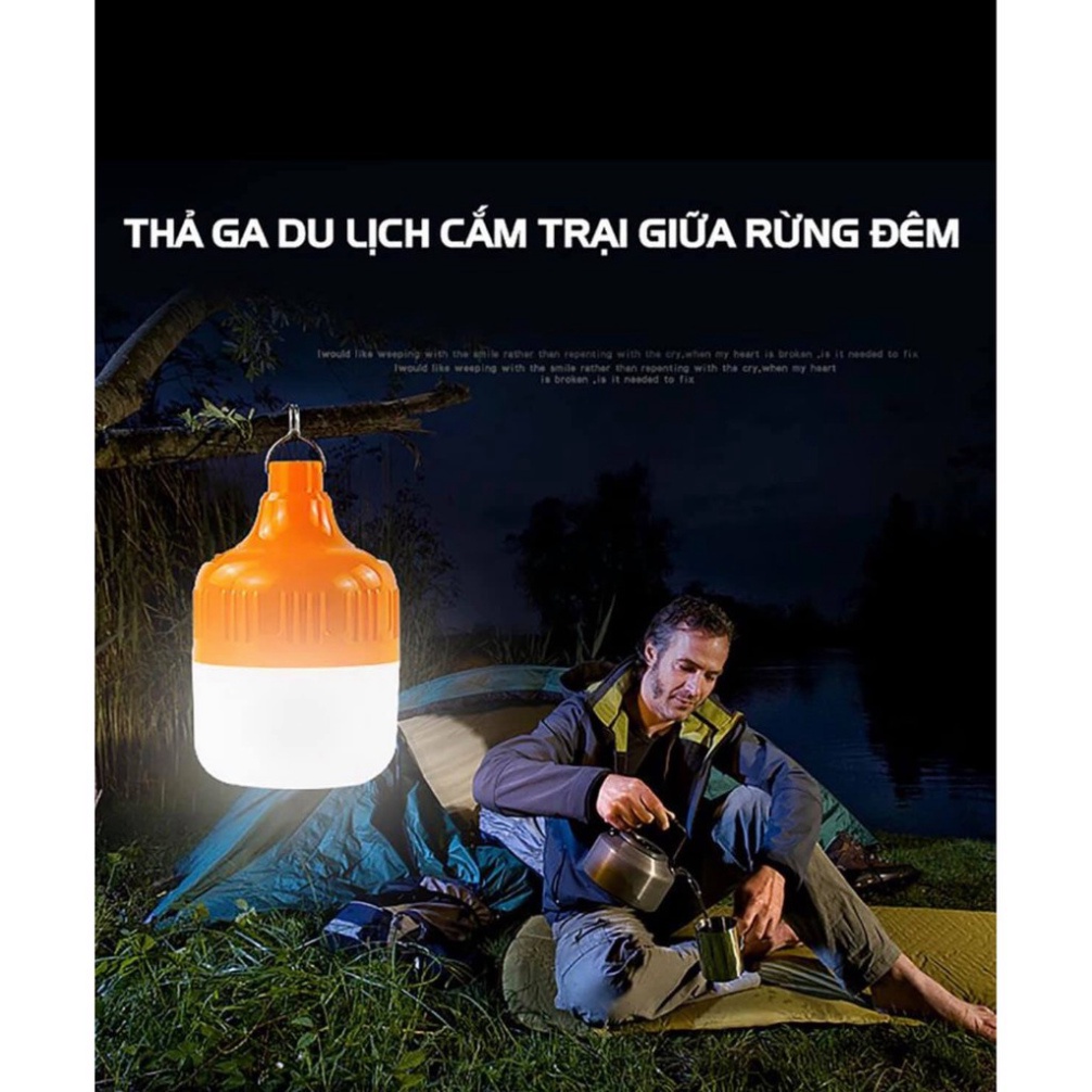 Bóng đèn LED tích điện công suất 100W sáng 6-8H sáng liên tục | (TT65)