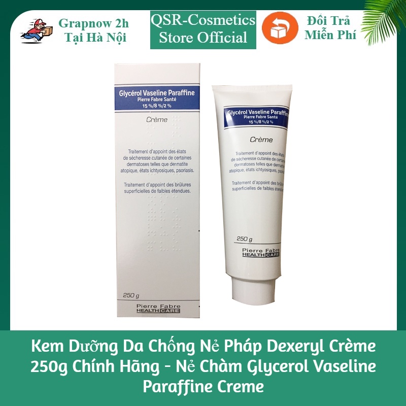 Kem Dưỡng Da Chống Nẻ Pháp Dexeryl Crème 250g Chính Hãng - Nẻ Chàm Glycerol Vaseline Paraffine Creme