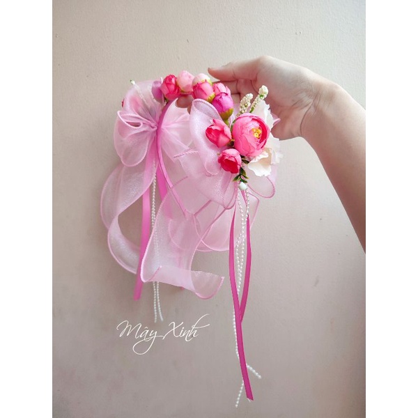 Bờm tóc lolita hoa xinh cho bé nhiều màu