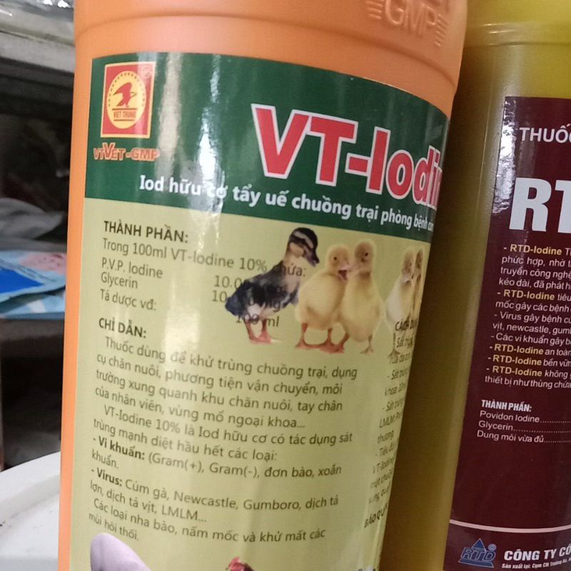 Sát trùng chuồng trại, dụng cụ chăn nuôi, gia súc gia cầm rtd tco 1 plus thú y di.ệt khuẩn, nấm, viru.s