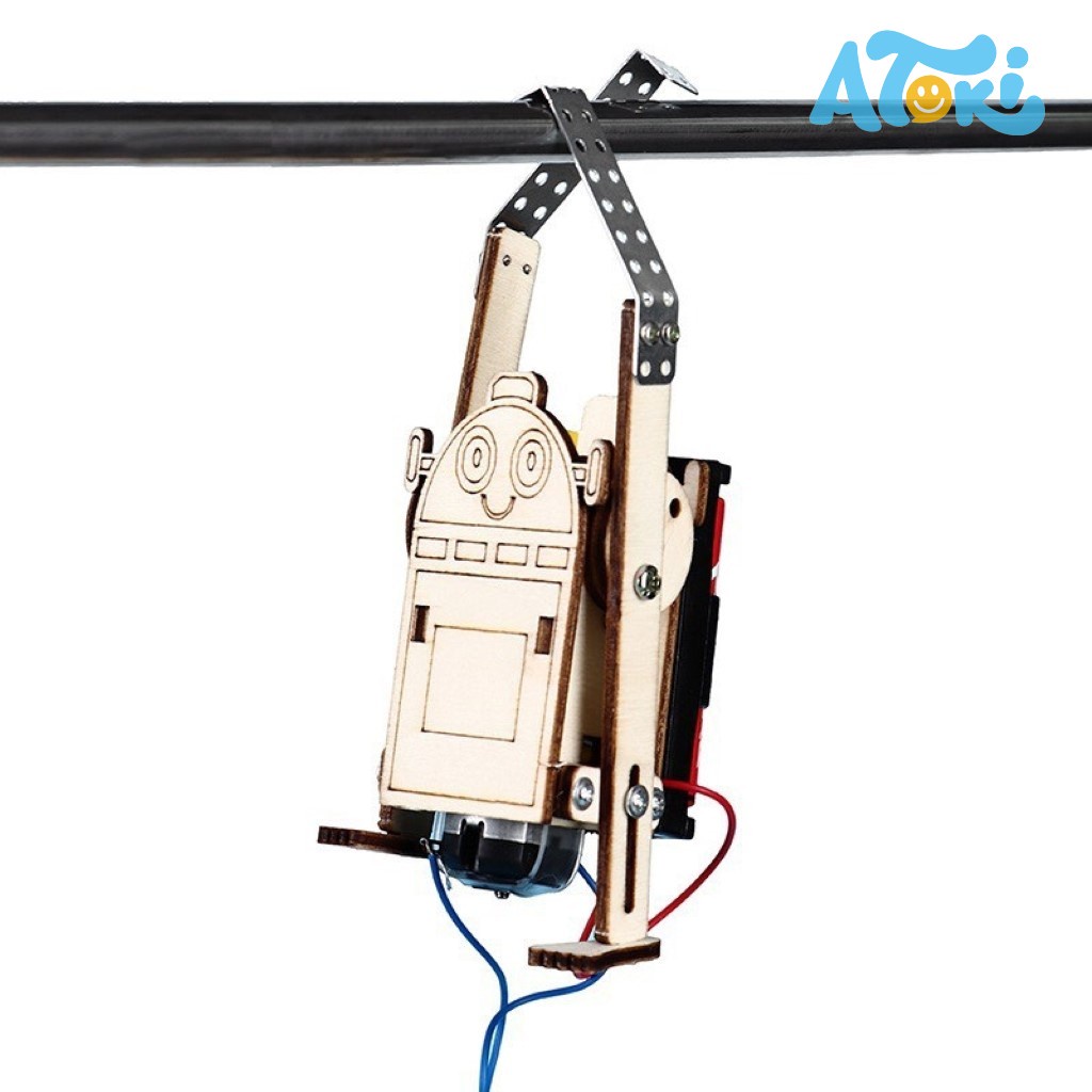 Bộ lắp ráp bằng gỗ con khỉ leo cây ATOKI