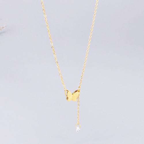 Dây Chuyền Bướm Cát Titan Ko Đen TT 3134