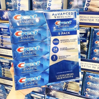 [Mẫu mới] Kem đánh răng Crest 3D White Mỹ