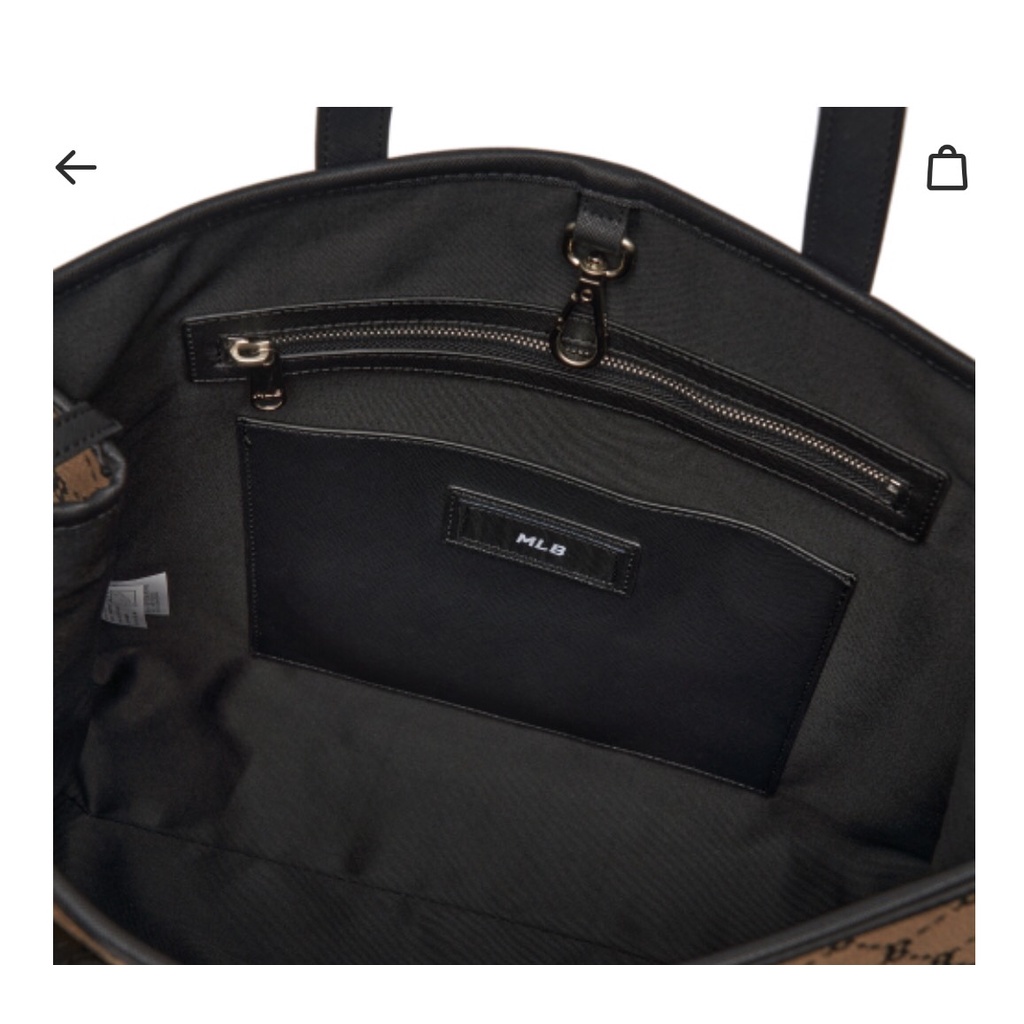 Túi MLB Monogram nâu sẫm Boston