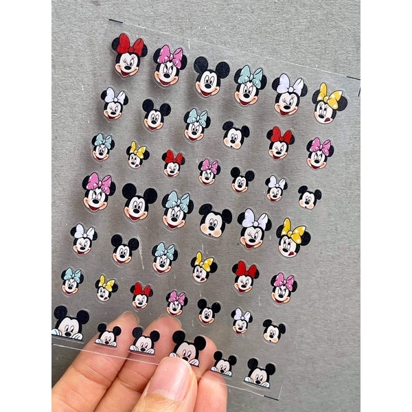 [ĐỒ NAILS] Tấm Dán Micky Chất Liệu Lụa