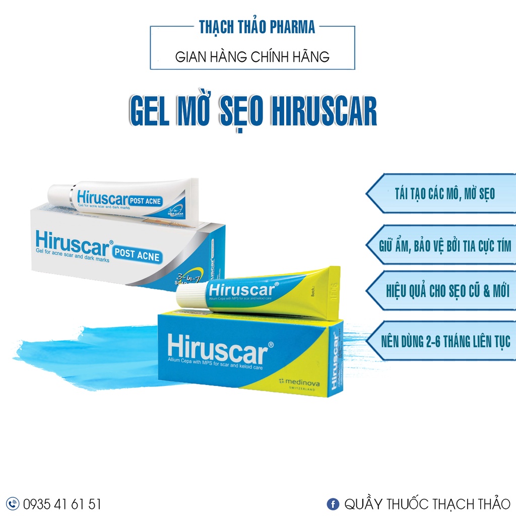 GEL LÀM MỜ SẸO - HIRUSCAR
