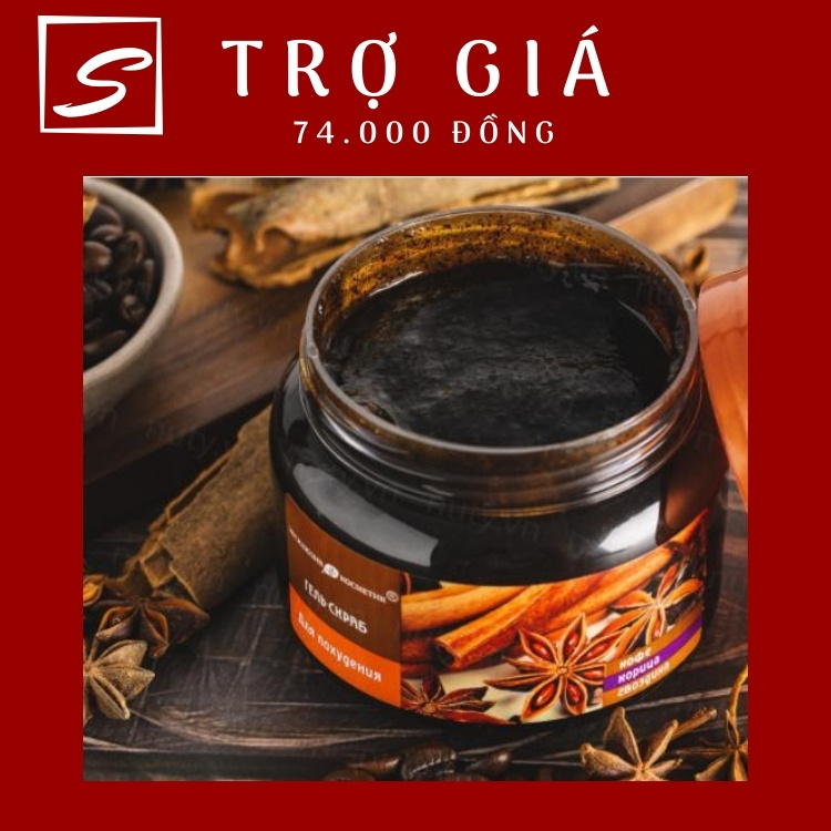 Sale-Tẩy da chết chiết xuất quế hồi và cafe của Nga