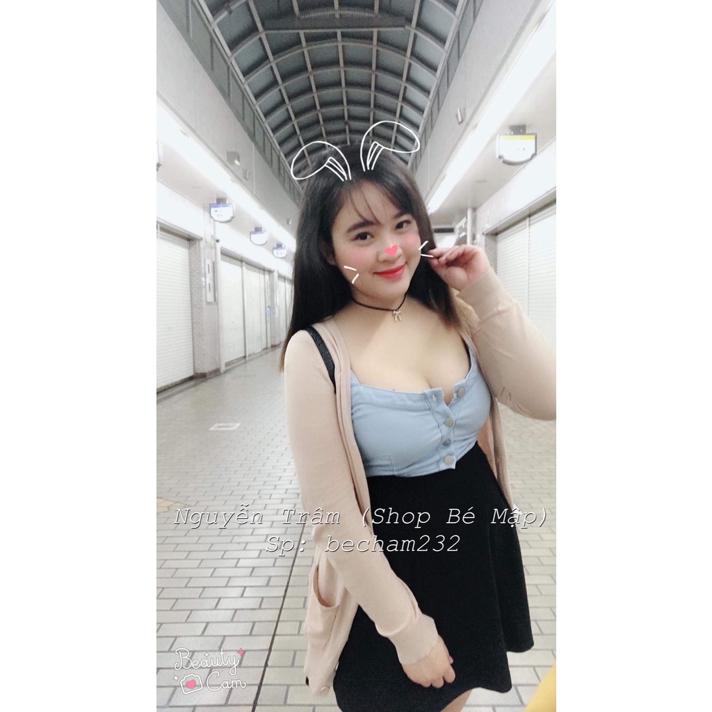 Chân Váy Xoè Trơn Có Túi BigSize 68-87Kg