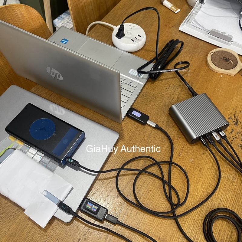 Củ sạc để bàn HYPERJUICE GaN 245W HJ-GAN245 04 USB-C PD/PPS/QC4+ 100W nhỏ nhất thế giới - Hàng chính hãng, BH 24 tháng