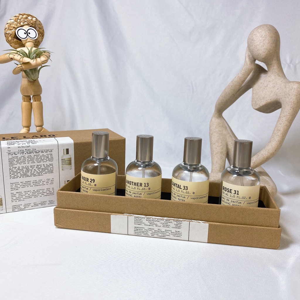 Bộ nước hoa le labo 4 13-29-31-33 30ml kèm vòi tiện lợi