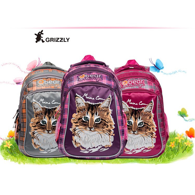 Balo Grizzly chống gù cho bé gái size nhỏ