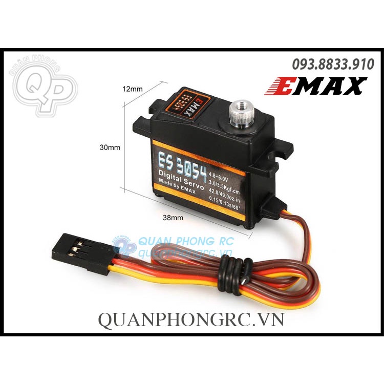 Động cơ servo EMAX ES3054 17g 3.5kg 0.13sec 23T Metal Gear Digital Servo