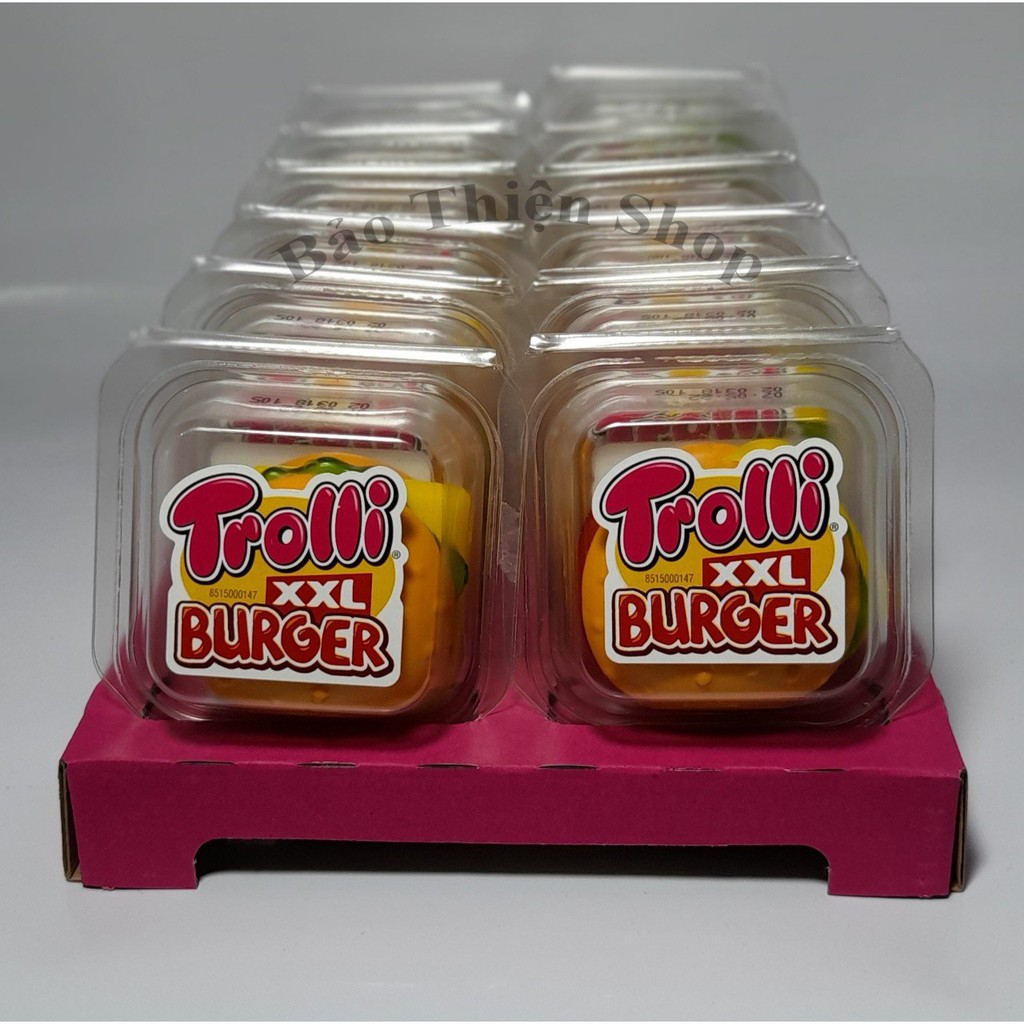 ( 24 viên) kẹo dẻo trolli hamburger 50g nhập khẩu Đức